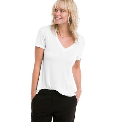 ellos Plus Size Drapey V-Neck Tee