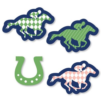 Big Dot of Happiness Kentucky Horse Derby - DIY Shaped Horse Race Party Cut-Outs - 24 Count