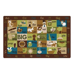 Rhyme Time Nature Colors Learning Kids Rug For Reading and Play,Rectangle,7'6" x 12' - 1 of 4