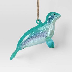 Christmas Glass Sea Lion Ornament - Wondershop™ - 1 of 3
