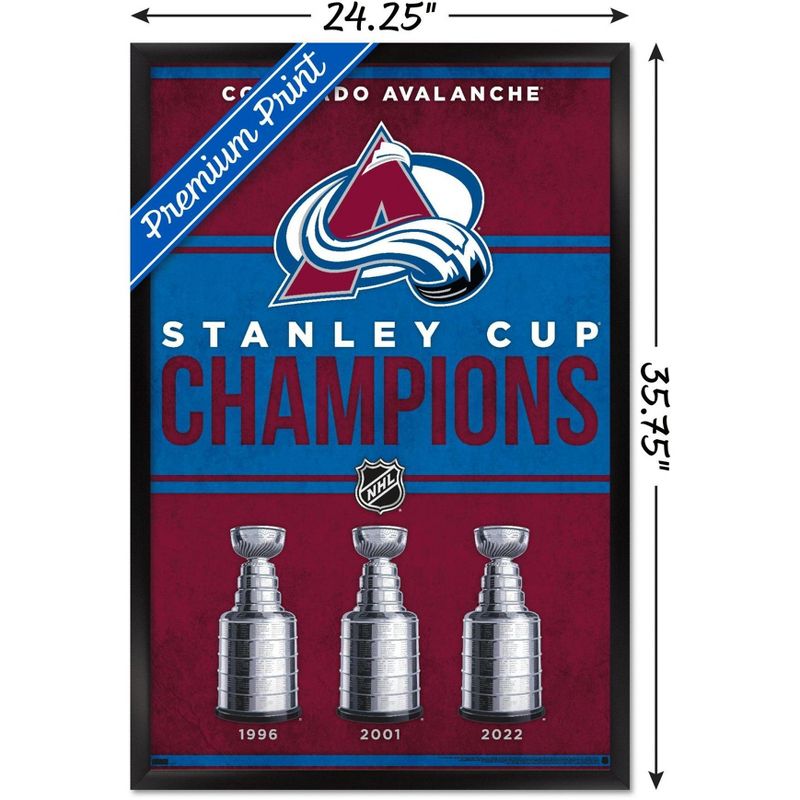 Trends International NHL Colorado Avalanche - Champions 23 Framed Wall Poster Prints, 3 of 7