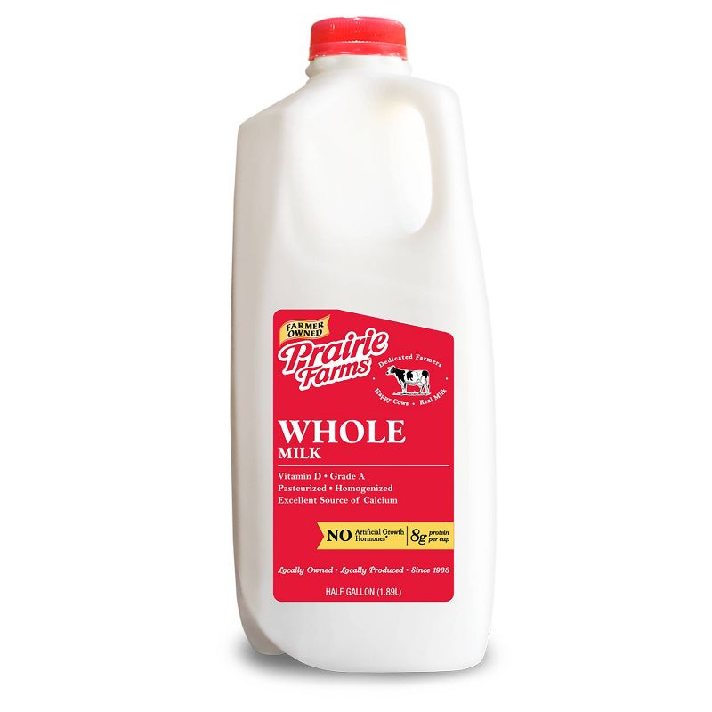 Prairie Farms Vitamin D Whole Milk - 0.5gal, 1 of 4