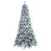 Nearly Natural 8-ft Flocked Vermont Mixed Pine Artificial Christmas Tree with 600 LED Lights - 3 of 4