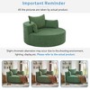 360° Swivel Chair, Rotating Round Sofa Chair With 3 Removable Pillows For Living Room, Bedroom, Office And Hotel - 2 of 4
