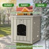 Decksplore All-Weather Resin Dog House Outdoor Shelter for Medium/Small Dogs - 4 of 4