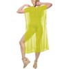 HAPPY BAY Women's Summer Holiday Beachwear Long Bathing Suit Short Beach Dress Front Tie Swimsuit Cover Ups - 2 of 3