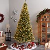 Nearly Natural 10-ft Frosted Swiss Pine Artificial Christmas Tree with 850 Clear LED Lights and Berries - 4 of 4