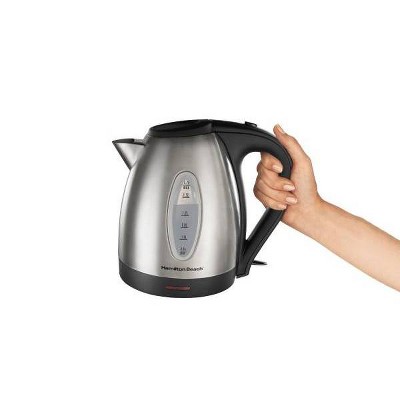 Hamilton Beach 1.7L Silver Stainless Steel Electric Tea Kettle