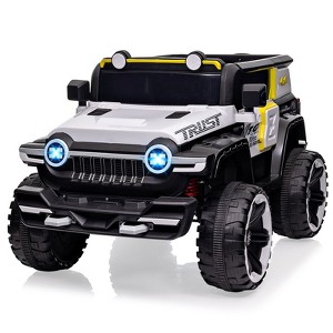 Ride on Truck Car for Kids Ages 3-6, 12V Electric Toy Car with 7AH Battery, Powerful Motors, 2.4G Remote Control, Metal Suspension, Gift for Kids - 1 of 4
