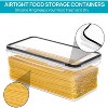 4-PCS 3.2L Airtight Plastic Spaghetti Canisters for Pasta, BPA-Free - 4 of 4