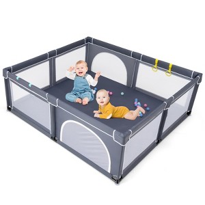 Infans Extra Large Baby Playpen Safety Baby Play Yard w/50 Ocean Balls & 4 Handles - 1 of 4