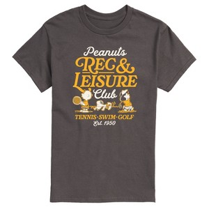 Men's - Peanuts - Rec And Leisure Club Short Sleeve Graphic T-Shirt - 1 of 4