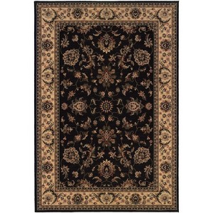 Oriental Weavers Ariana 311K3 Black/ Ivory Indoor Area Rug - 2'3" x 7'9" - 1 of 2