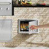 VEVOR BBQ Access Door, 20W x 14H Inch Single Outdoor Kitchen Door, Stainless Steel Flush Mount Door, Wall Vertical Door with Handle and vents, Silver - 2 of 4