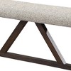 Acme Furniture Pascaline Dining Chair Gray Fabric/Rustic Brown/Oak Finish - 3 of 4
