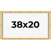 PosterPalooza | Minimalist Shadow Box Gold Picture Frame - UV Acrylic, Backing Board, Hanging Hardware - 2 of 4