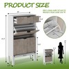 GustoWave Shoe Cabinet with Flip Drawers - Narrow Shoe Storage Organizer for Entryway, Holds 16-24 Pairs, Adjustable Shelves, Modern Wooden Shoe Rack - 2 of 4