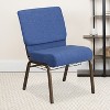 Flash Furniture HERCULES Series 21''W Church Chair with Book Rack - 2 of 4
