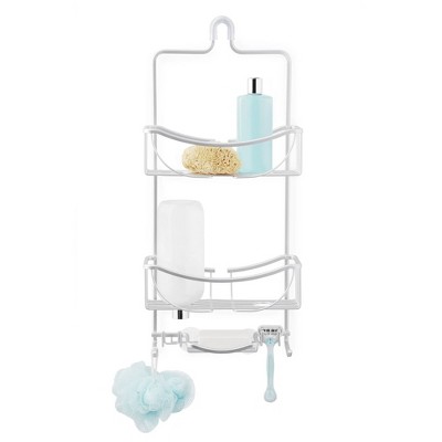 Over the Door Shower Caddy, 3-Tier Hanging Shower Organizer Shelf, Silver