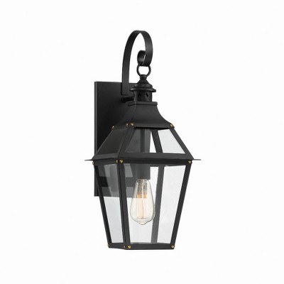 Savoy House Jackson 1 - Light Wall Light in  Black/Gold