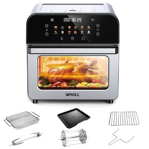 WHALL 12QT Touchscreen Air Fryer Oven with 12 Pre-set Cooking Menus, Clear Viewing Window,  Up to 95% Less Oil for Healthier, Convenient Meals - 1 of 4