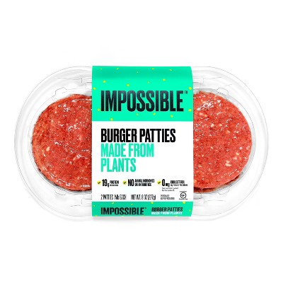 Impossible Burger Plant Based Patties - 8oz