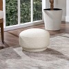 Vynxaria Bridge 16" Arched Upholstered Footstool Ottoman ¨C Whimsical & Durable Design - 3 of 4