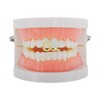 Unique Bargains Hip Hop Hollowout Rhinestone Heart Fake Grills 1 Pc - 2 of 4