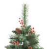 vidaXL Artificial Hinged Christmas Tree Green - 4 of 4