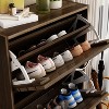 Famapy Wood Grain Design Shoe Cabinet Entryway Shoe Rack 3 Tier Shelves - 3 of 4