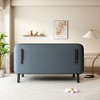 PAGED Convertible Sofa, Tri-Fold Sofa Bed with Adjustable Backrest & Pillow, Lounge Couch with Sturdy Iron Frame for Living Room - 4 of 4