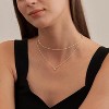 BRINJOY Women's Diamond Necklace 14k Gold-Plated Choker - 3 of 4