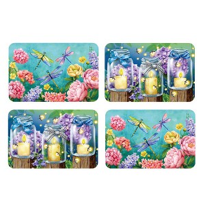 Briarwood Lane Spring Double Sided Placemat (4-pack) 17x11.25 Dragonfly Garden For Spring Placemat - 1 of 4