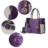 MKF Collection Merlina Faux Crocodile-Embossed Women’s Tote Bag & matching Wallet by Mia K - 4 of 4