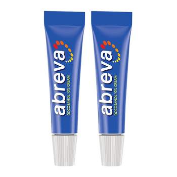 Abreva Docosanol 10% Cream Cold Sore/Fever Blister Treatment Tube