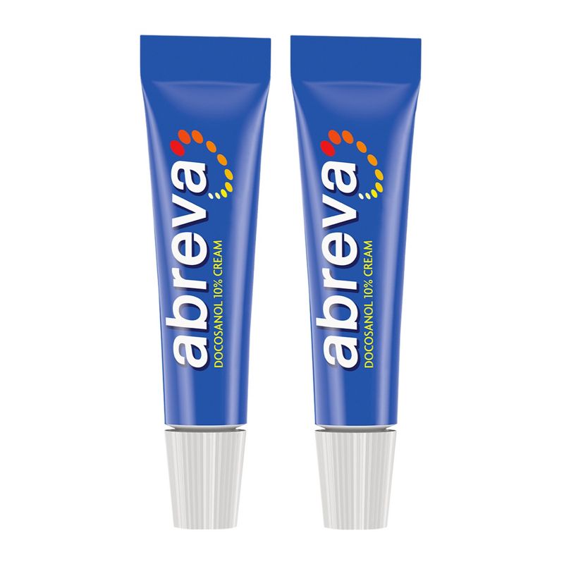 Abreva Docosanol 10% Cream Cold Sore/Fever Blister Treatment Tube, 1 of 12