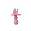 SARO “Nordic” Training Utensil Set: Silicone Ergonomic Spoon & Fork for Baby-Led Weaning & Self-Feeding | Anti-Choke Design - 3 of 4