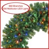 Casafield Artificial Christmas Wreath for Front Door, Window or Mantel, Green Fir Indoor/Outdoor Holiday Décor - 2 of 4