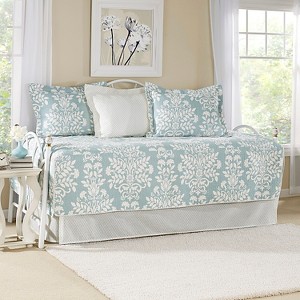 Laura Ashley Rowland 5 Piece Daybed Set - Blue (Daybed), Pale Blue