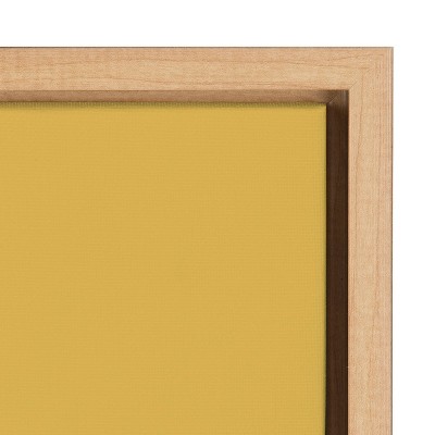 Golden Hour Coastal Sunset Canvas Print with Natural Frame