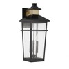 Savoy House Kingsley 3 - Light Wall Light in  Matte Black/Warm Brass - 4 of 4