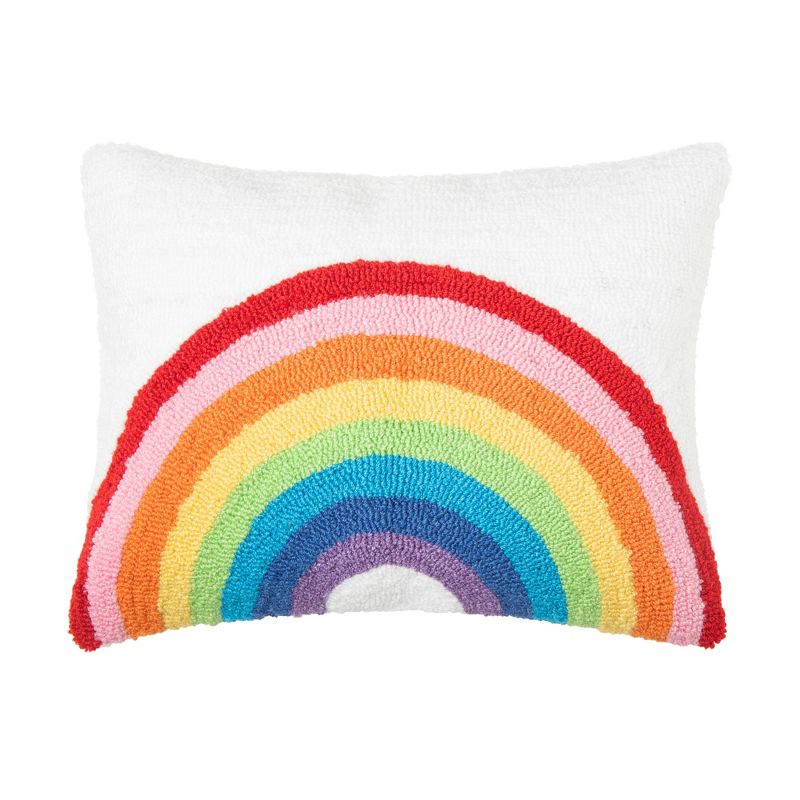 C&F Home 14" x 18" Rainbow Pride Hooked Pillow - Pride, 1 of 5