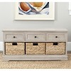 Damien 3 Drawer Storage Bench - AMH5701 - Safavieh Couture - 2 of 4