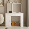 Famapy White Multi-function Large Touch Screen Vanity Table - 2 of 4