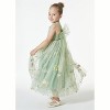 2Bunnies Girls' 12M-14Y Floral Garden Embroidered Tulle Strap Flower Girl Dress Maxi - 4 of 4