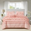 FIONECA Handcrafted Ruffled Ruching Bedding Set Elegant Romantic Farmhouse Neutral Tone - 2 of 4