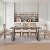 71 Inch Large Rectangular Dining Table for 4-6 People,Dining Room Furniture for Apartments, Vintage, Easy Assembly - 2 of 4