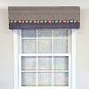 RLF Home 100% Cotton Cabin Tailored  Fully lined Windows Rod Pocket Valance 50" x 15"  Blue - 4 of 4