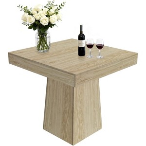 TackView Square Dining Table for 4-6, 31.5''Kitchen Table with Pedestal Base, Dinner Table for Small Space - 1 of 4