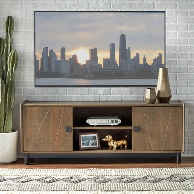 Dulce Entertainment Center TV Stand for TVs up to 55&#34; Gray - Buylateral